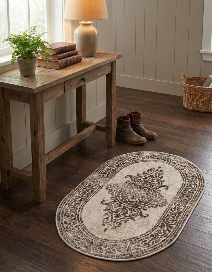 Detail image of 2' x 3' Hermitage Oval Rug