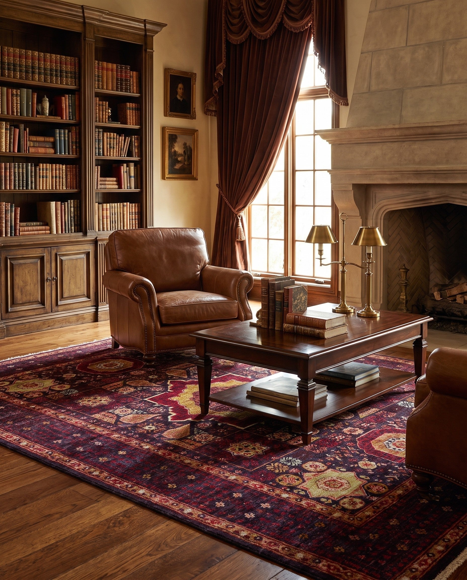 5' 6 x 7' 10 Hand Knotted Mamluk Ziegler Rug