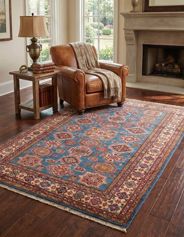 4' 1 x 6' 3 Hand Knotted Kazak Rug