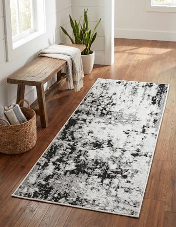 Black Abbey Runner Rug