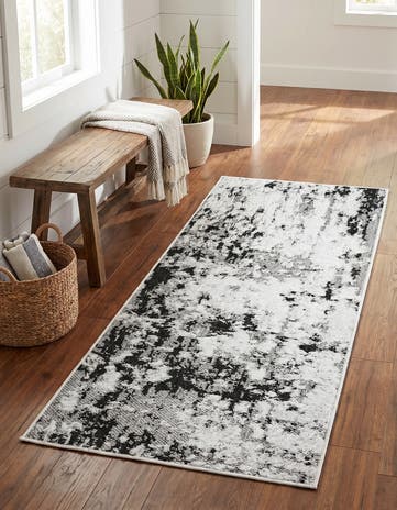 Black Abbey Runner Rug
