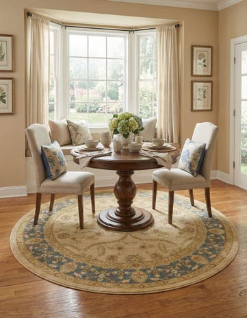 Champagne Chelsea Round Rug