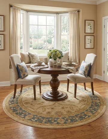 Champagne Chelsea Round Rug