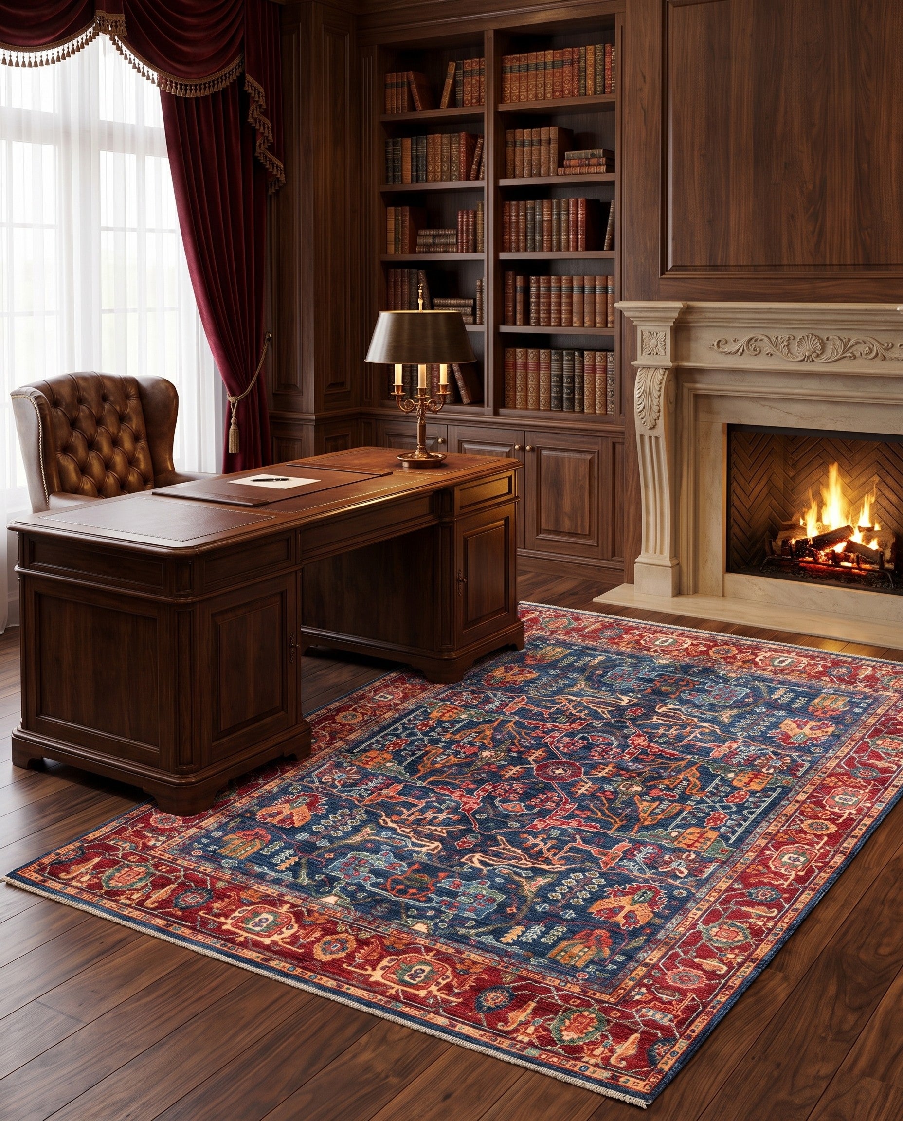 5' 10 x 8' Hand Knotted Ariana Ziegler Rug