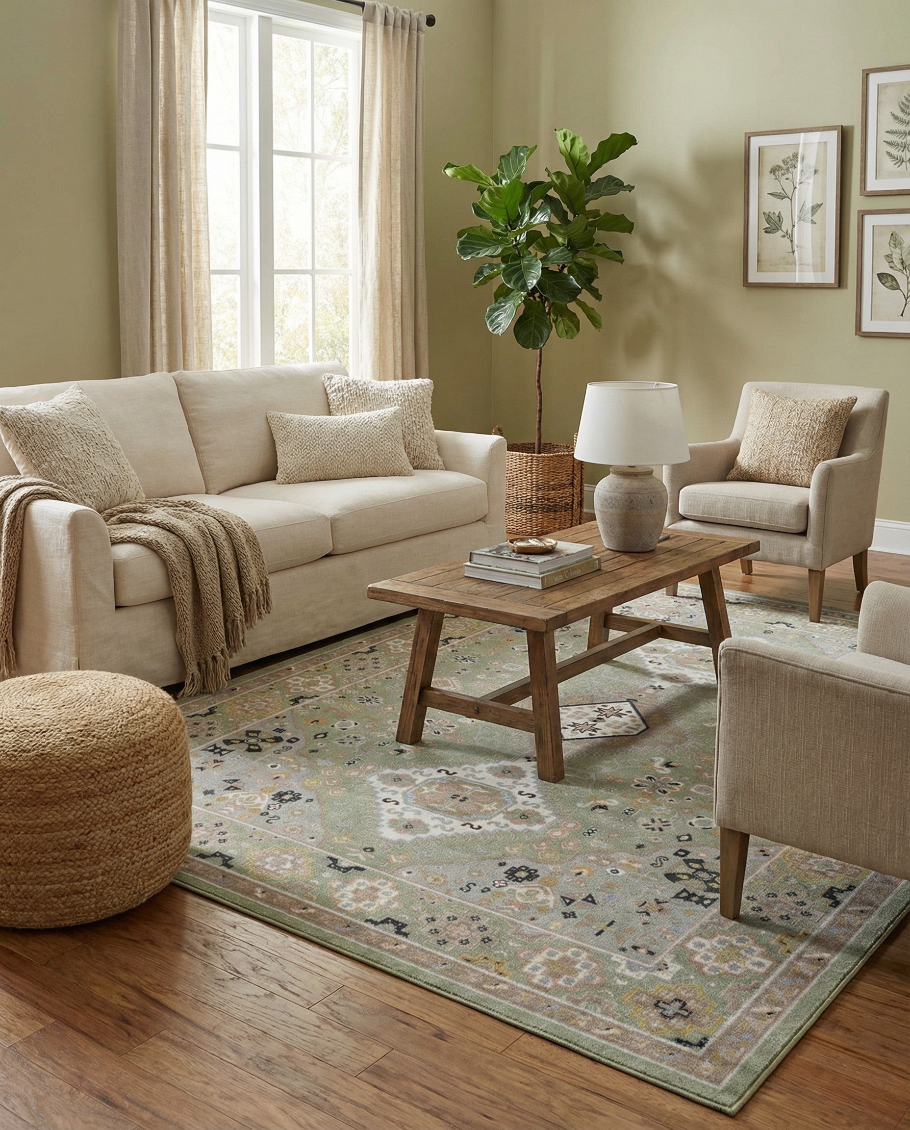 Primary image 7' 10 x 10' Kamala Washable Rug