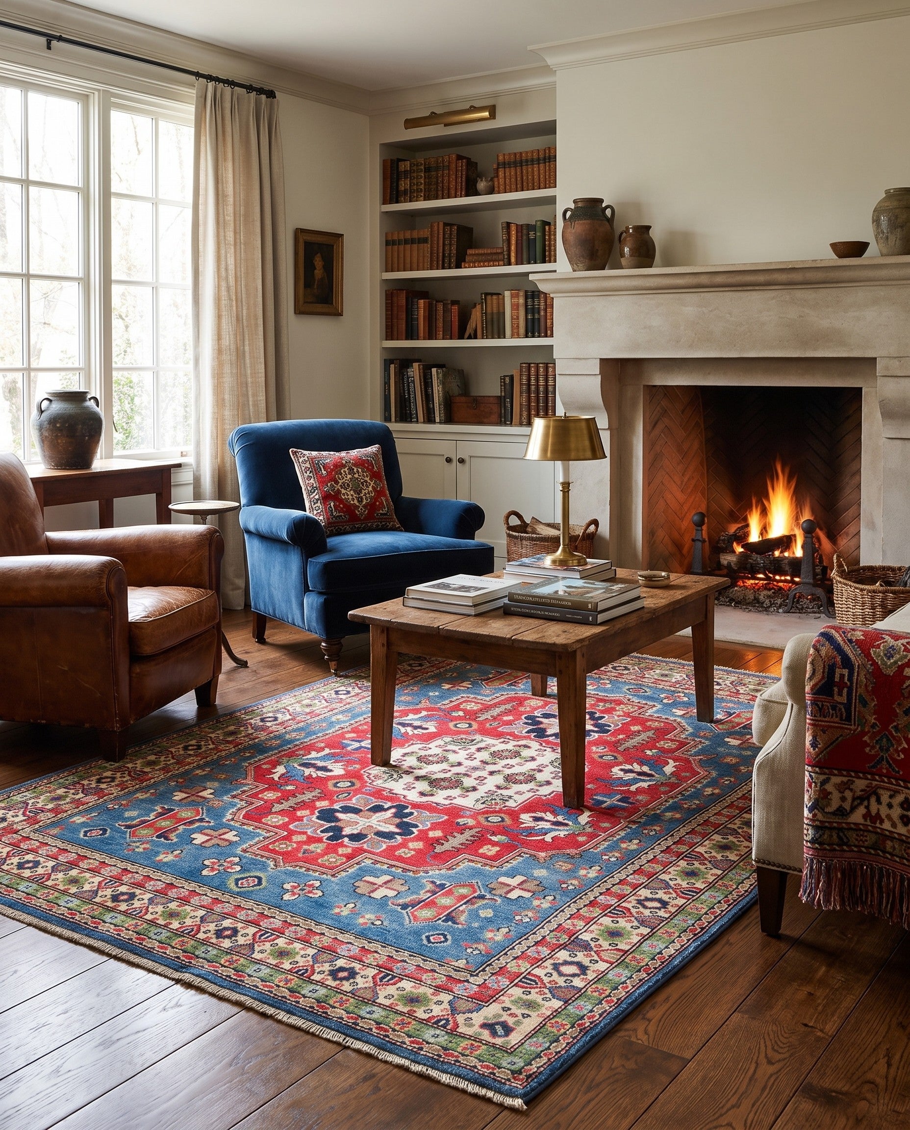 5' 3 x 7' 2 Hand Knotted Kazak Rug