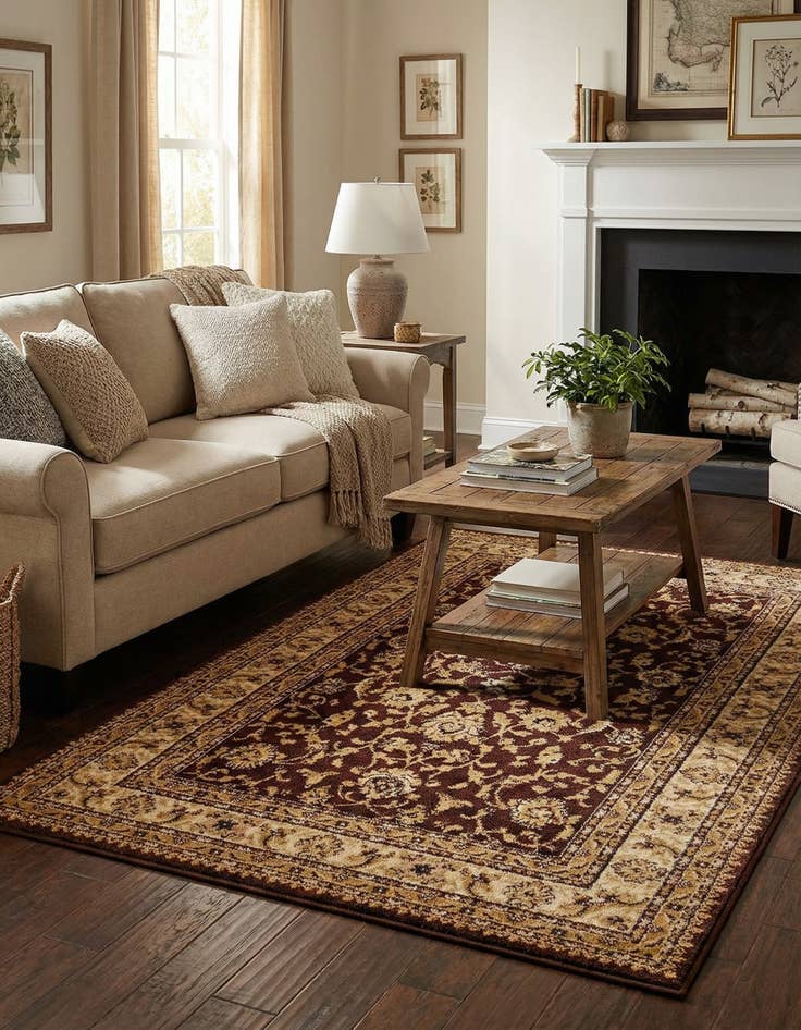 Detail image of 4' x 6' Classic Agra Rug