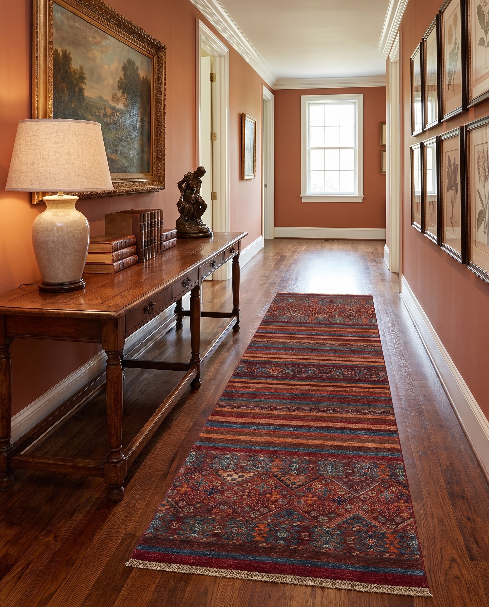 2' 8 x 8' 6 Hand Knotted Kazak Runner Rug