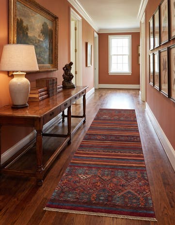 2' 8 x 8' 6 Hand Knotted Kazak Runner Rug