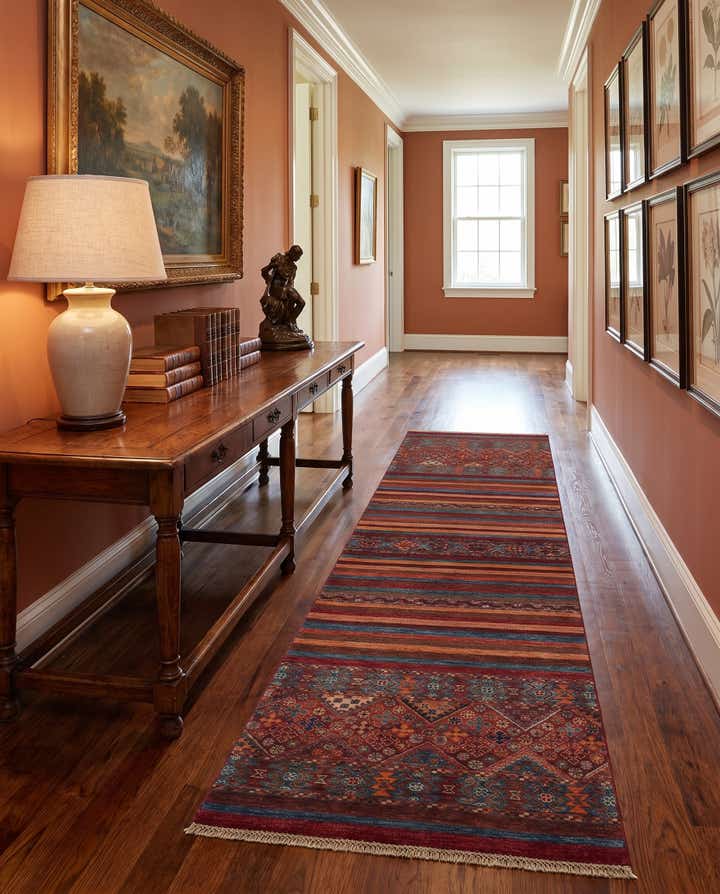 2' 8 x 8' 6 Hand Knotted Kazak Runner Rug