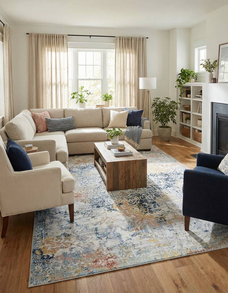 Detail image of 10' x 14' Kamala Washable Rug