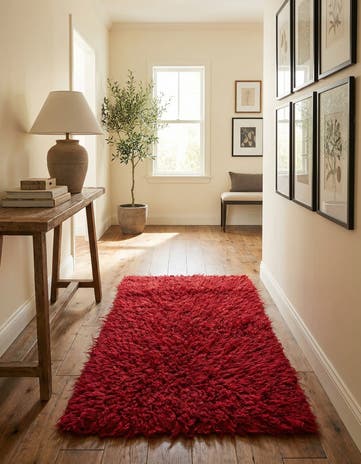 2' 3 x 4' 3 Hand Knotted Moroccan Wool Runner Rug