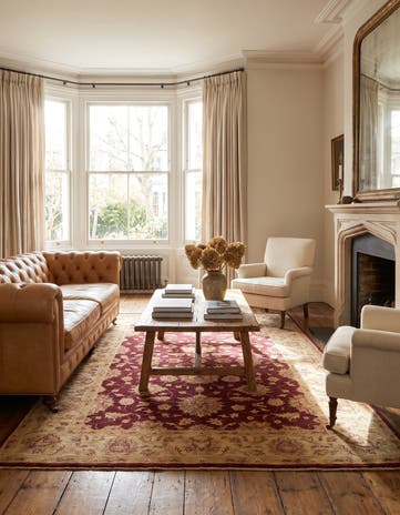 5' 9 x 8' 4 Hand Knotted Ziegler Rug