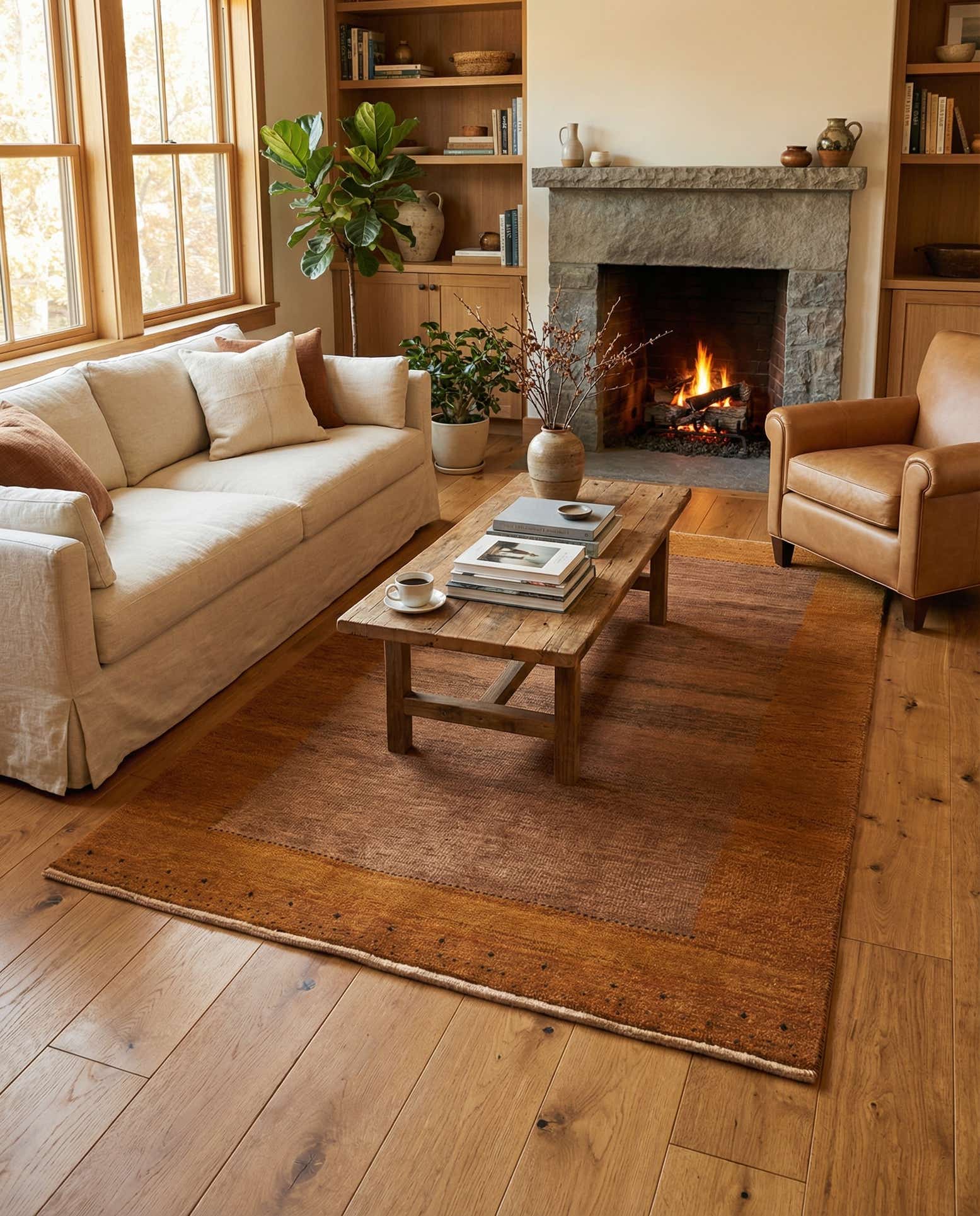 3' 11 x 5' 9 Gabbeh Rug
