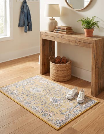 Yellow Kamala Washable Rug
