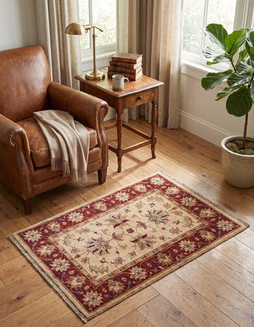 2' x 3' Hand Knotted Ziegler Rug