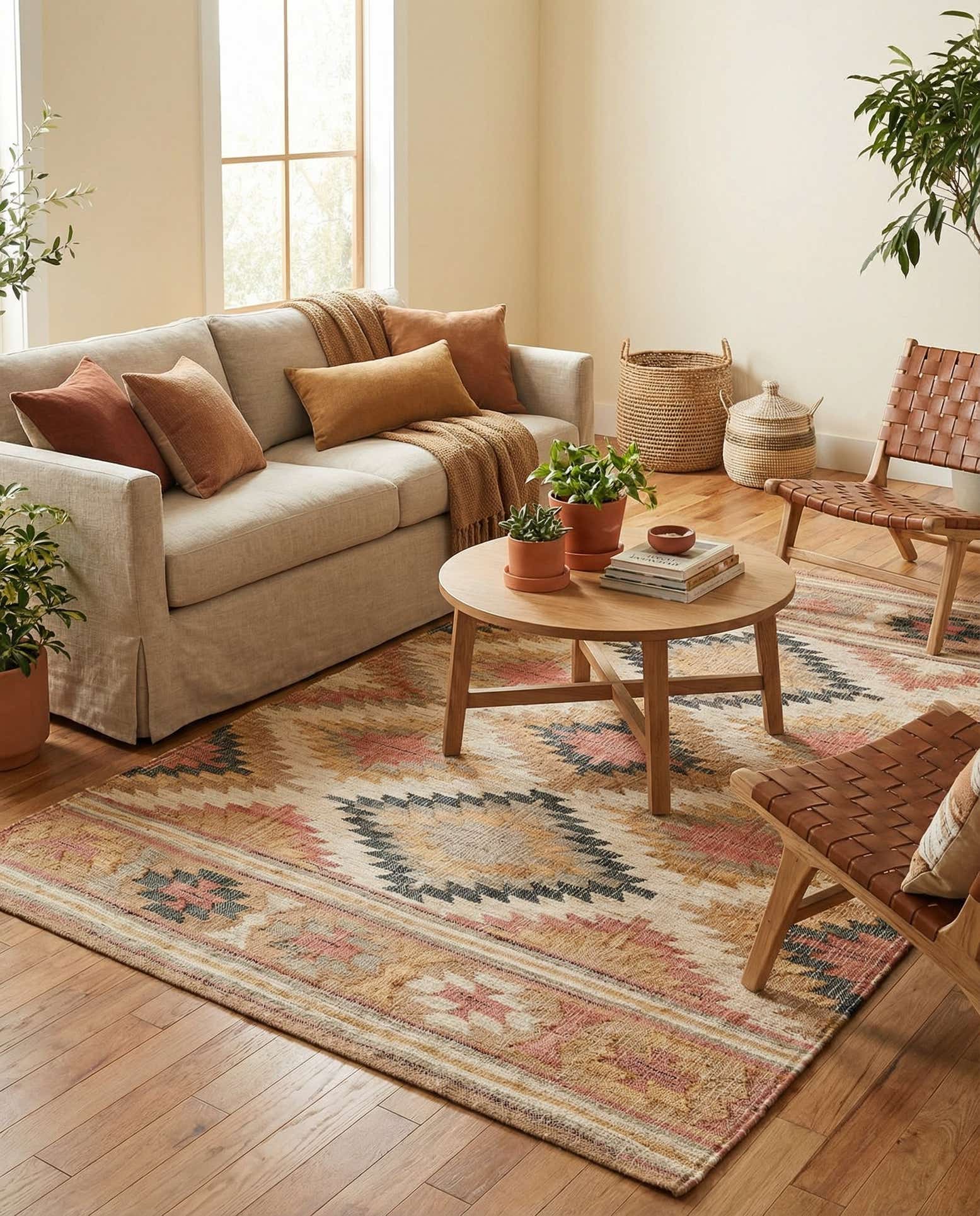 6' 1 x 9' Hand Woven Kilim Jute Rug