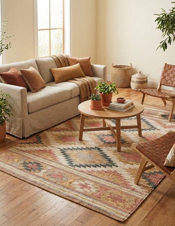 6' 1 x 9' Hand Woven Kilim Jute Rug