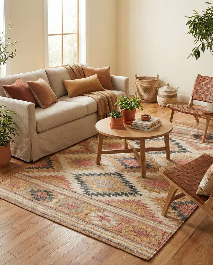 6' 1 x 9' Hand Woven Kilim Jute Rug