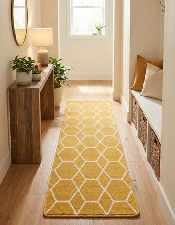 2' x 6' Lattice Frieze Runner Rug