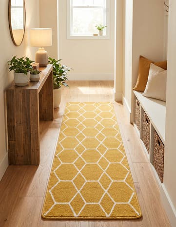 2' x 6' Lattice Frieze Runner Rug