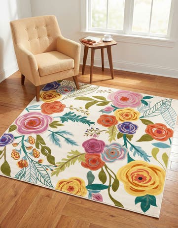 5' 3 x 5' 3 Blossom Square Rug