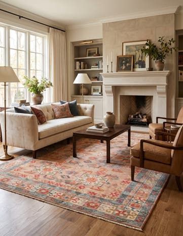 205cm x 270cm Hand Knotted Kazak Rug