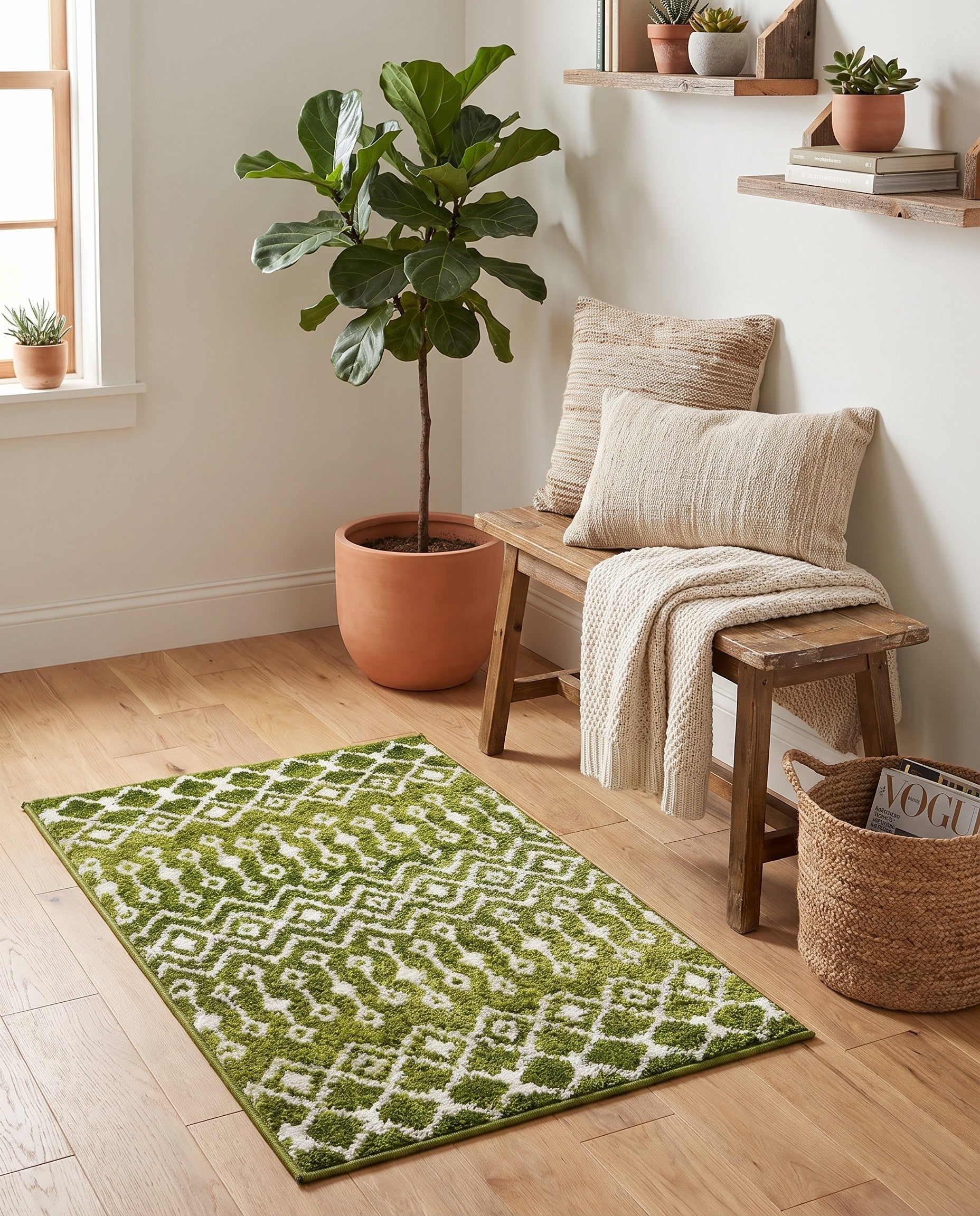 2' x 3' Moroccan Trellis Rug
