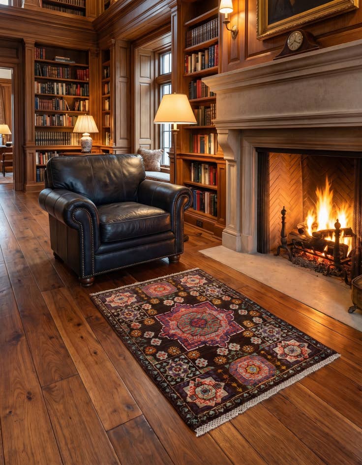 Detail image of 2' 1 x 3' 2 Hand Knotted Mamluk Ziegler Rug