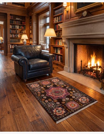 2' 1 x 3' 2 Hand Knotted Mamluk Ziegler Rug