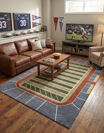 6' x 9' Sports Washable Rug