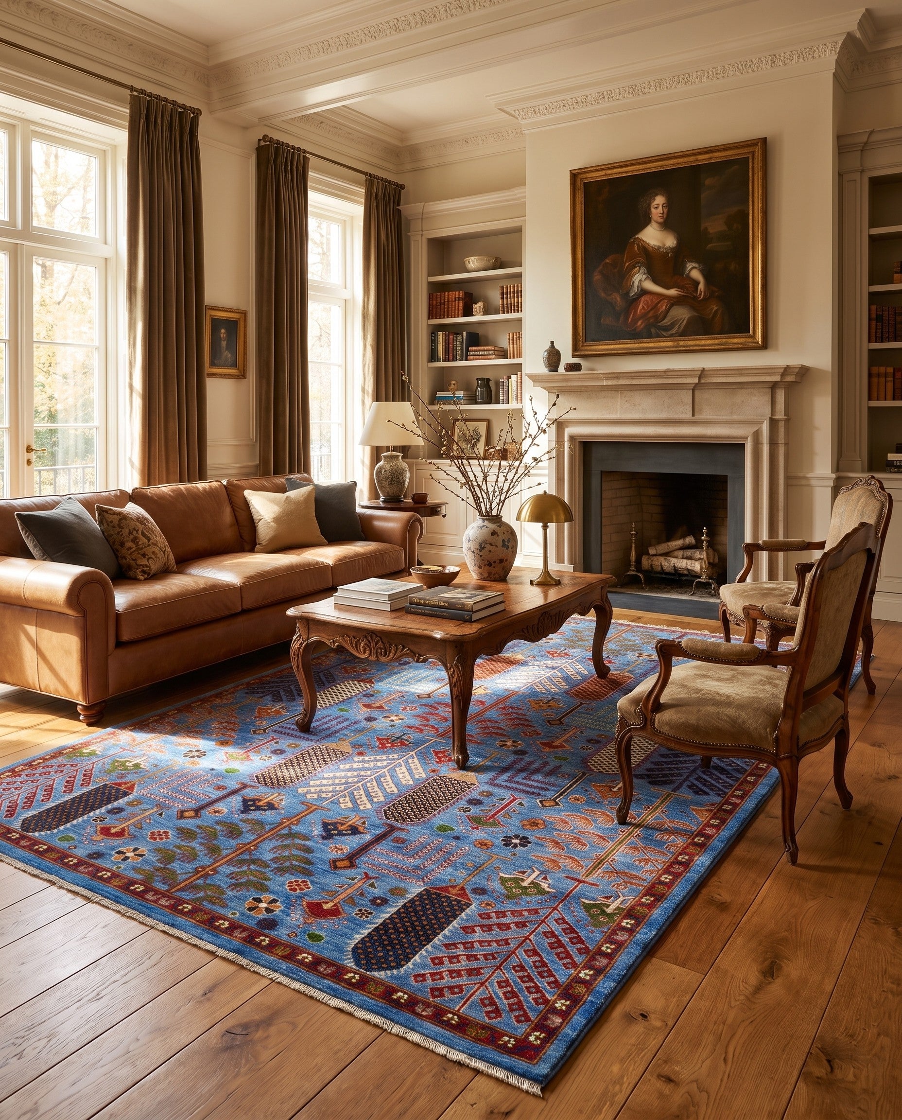 6' 9 x 9' 7 Hand Knotted Ariana Ziegler Rug