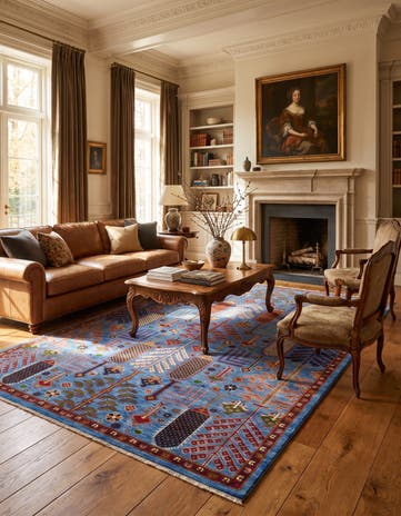6' 9 x 9' 7 Hand Knotted Ariana Ziegler Rug