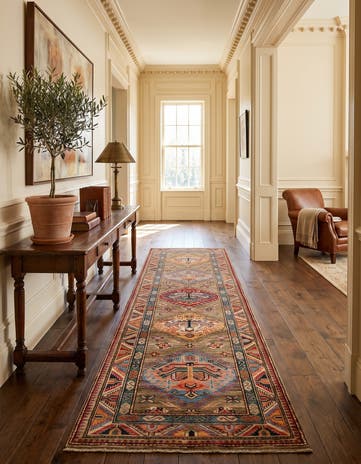 2' 9 x 9' 1 Hand Knotted Kazak Runner Rug
