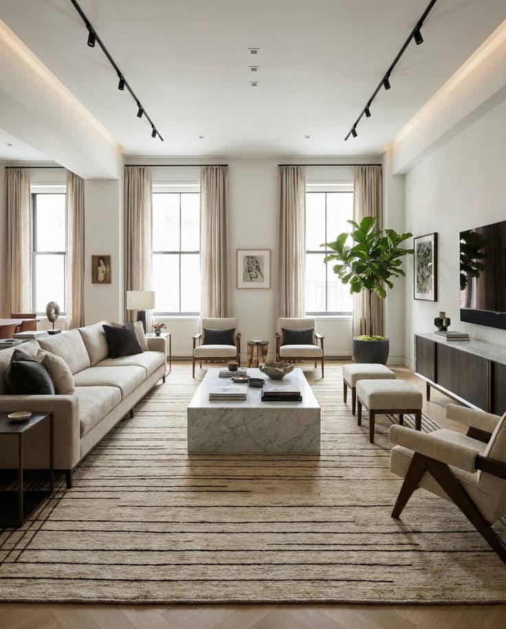 Detail image of 8' 3 x 9' 10 Hand Knotted Darya Wool Rug