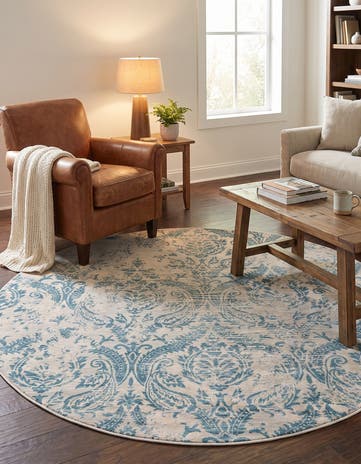 6' x 6' Victoria Round Rug