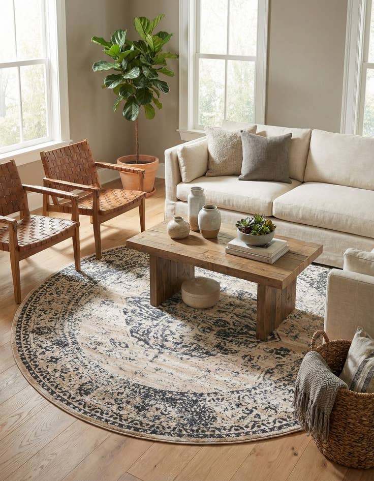 Detail image of 7' x 7' Eliza Round Rug