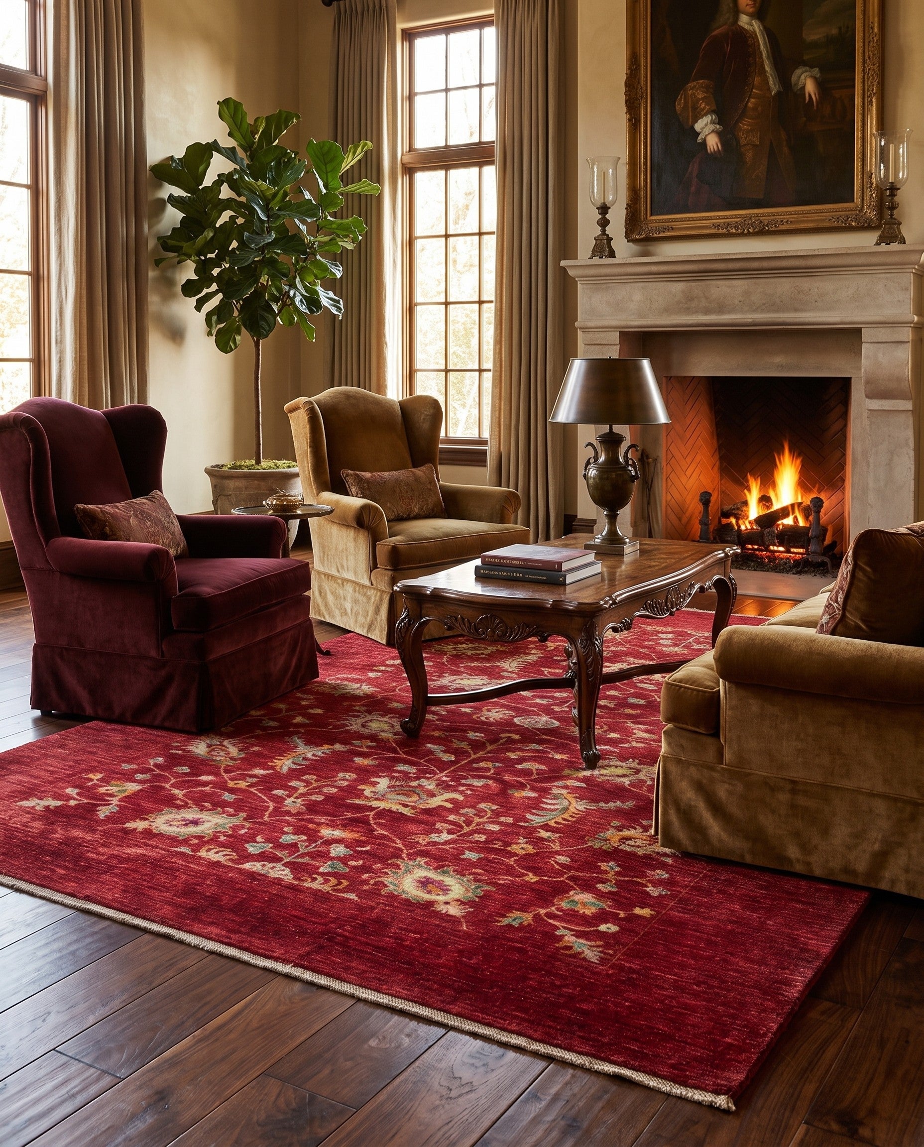6' 9 x 10' 3 Hand Knotted Ariana Ziegler Rug