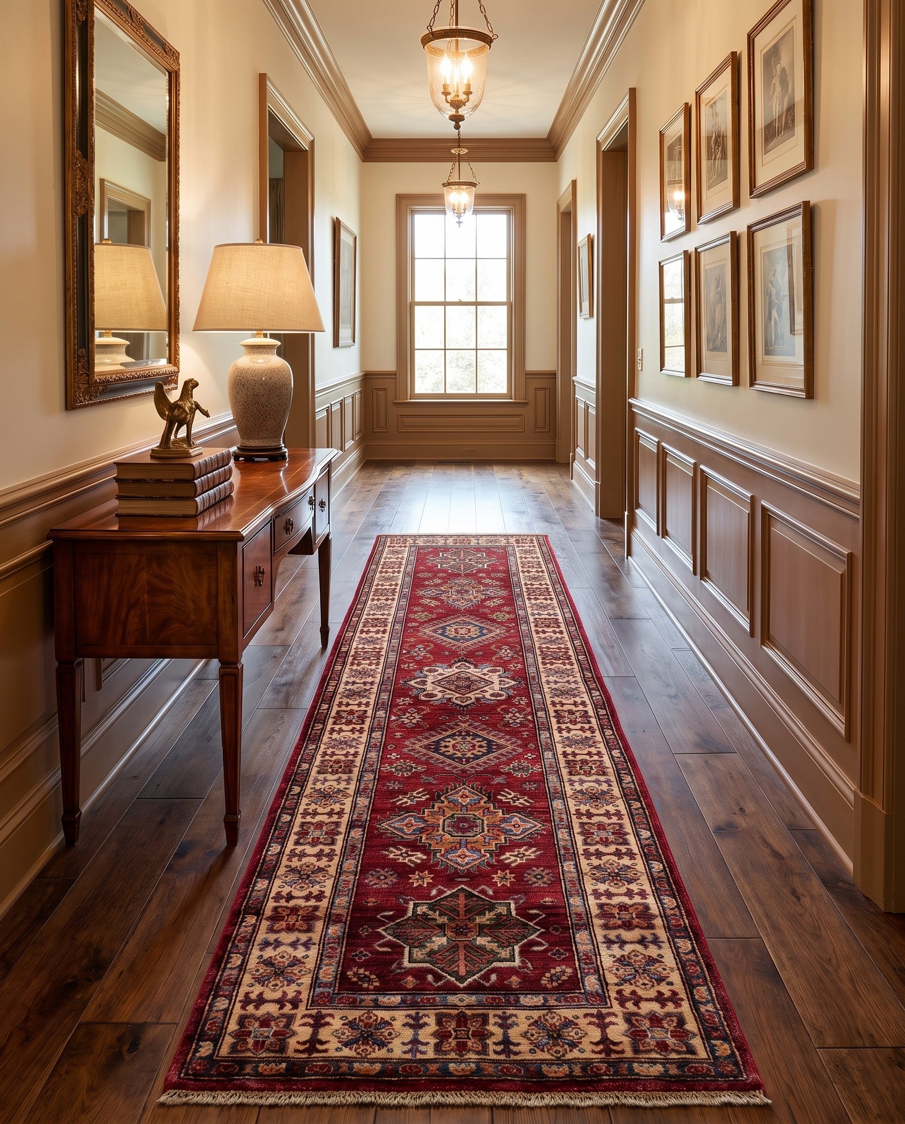 2' 7 x 8' 8 Hand Knotted Kazak Runner Rug