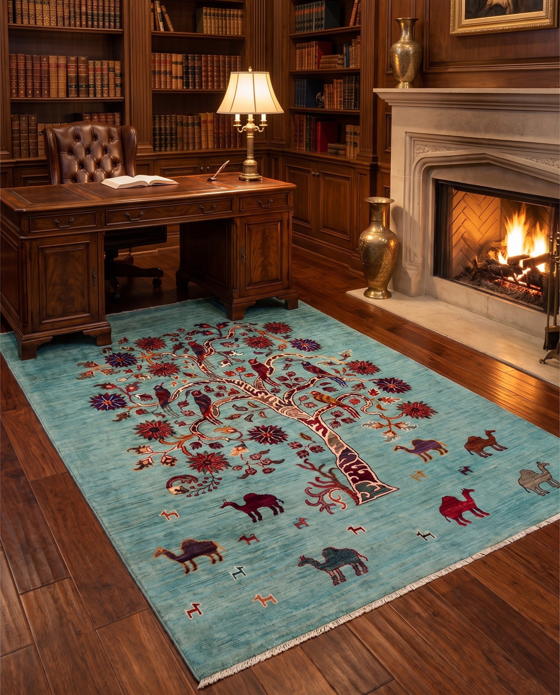 4' 3 x 6' 1 Hand Knotted Ariana Ziegler Rug