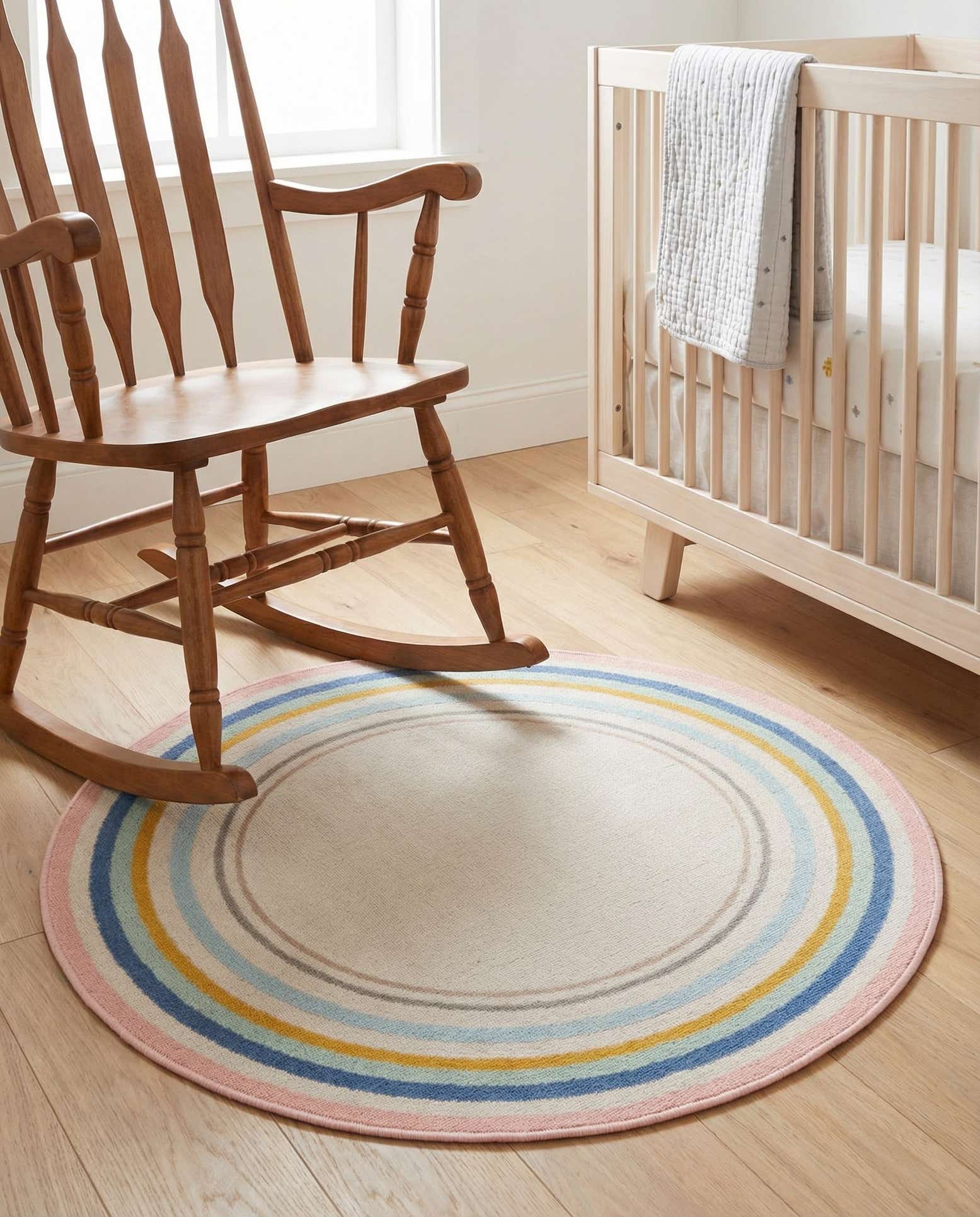 3' 3 x 3' 3 Lotus Round Rug