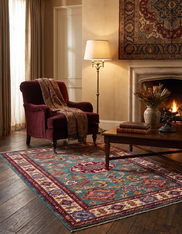 3' 5 x 5' 1 Hand Knotted Kazak Rug