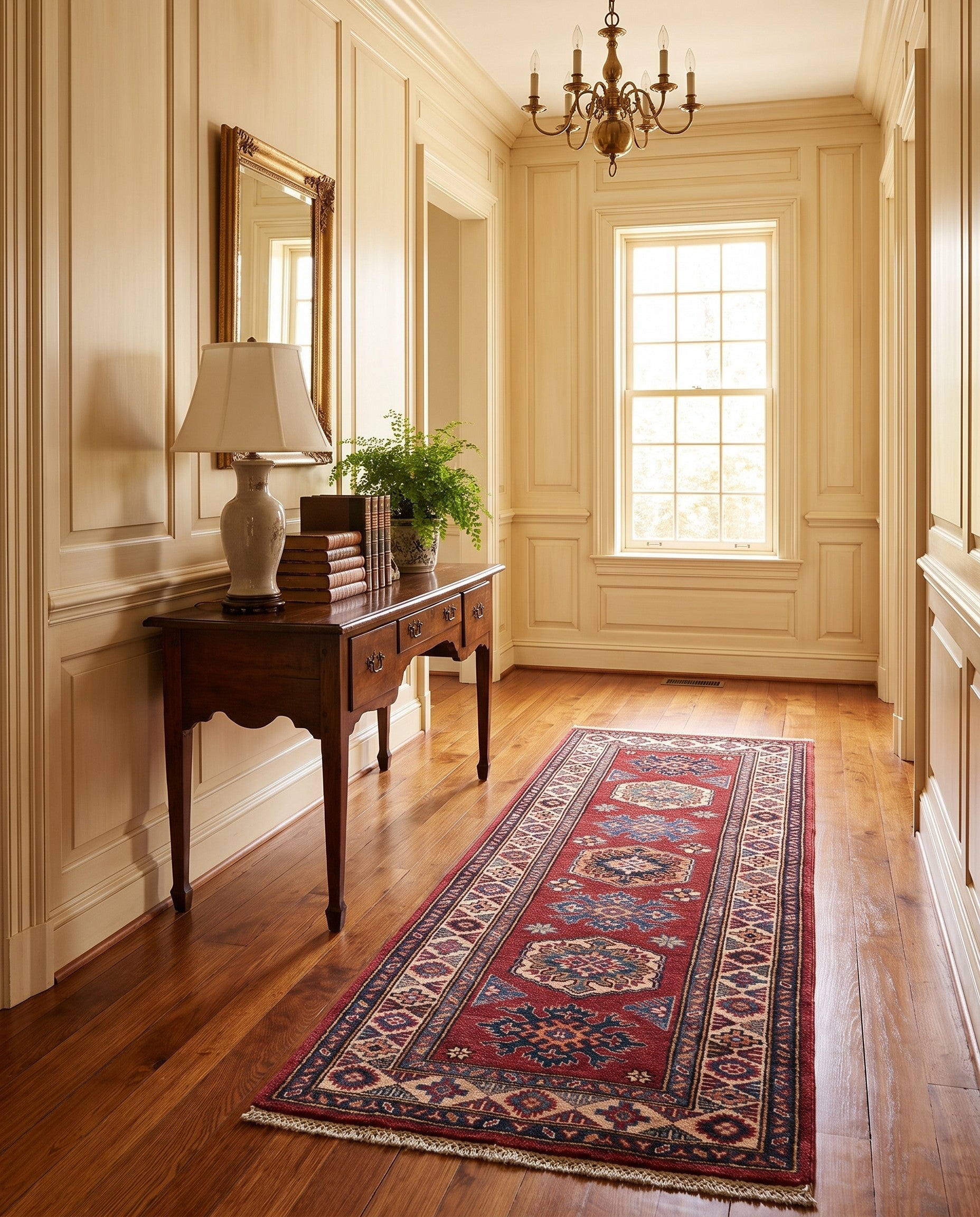 2' x 5' 7 Hand Knotted Kazak Runner Rug
