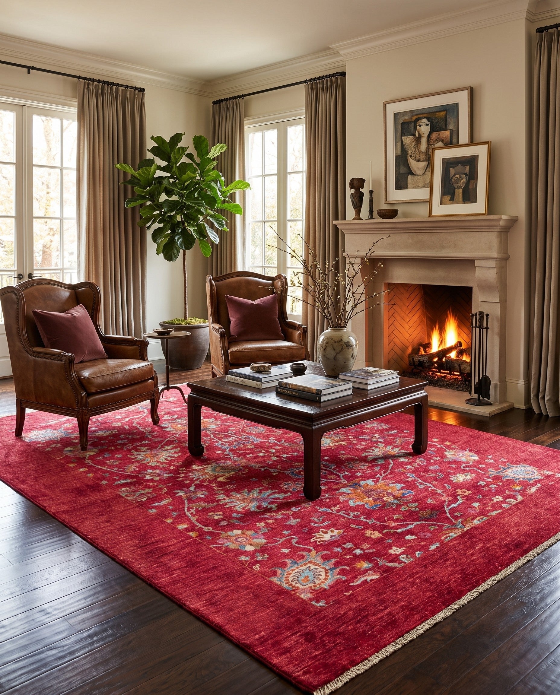 5' 11 x 8' 2 Hand Knotted Ariana Ziegler Rug