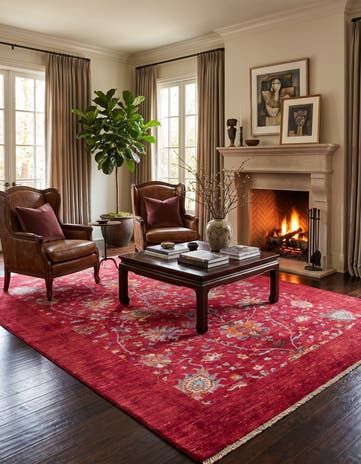 5' 11 x 8' 2 Hand Knotted Ariana Ziegler Rug