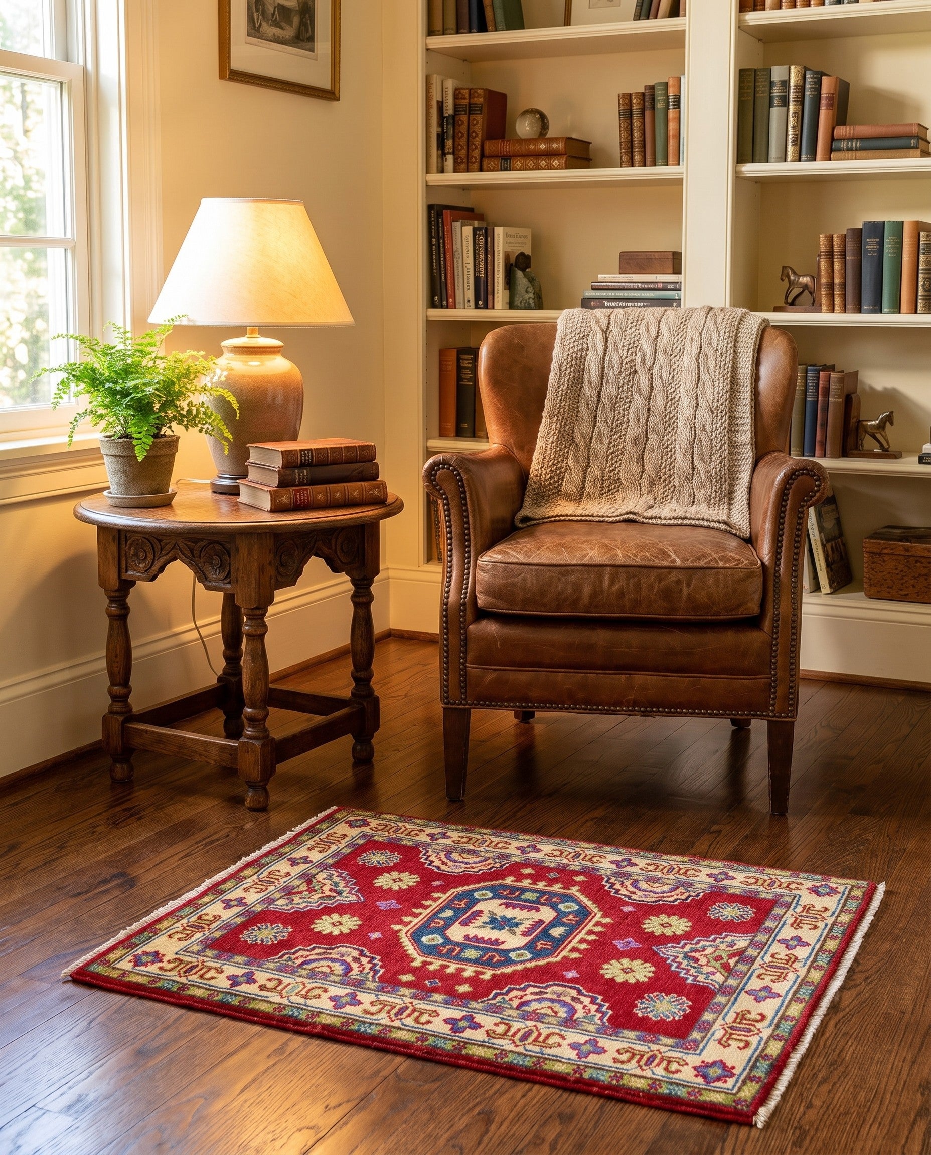 2' 1 x 3' Hand Knotted Kazak Rug