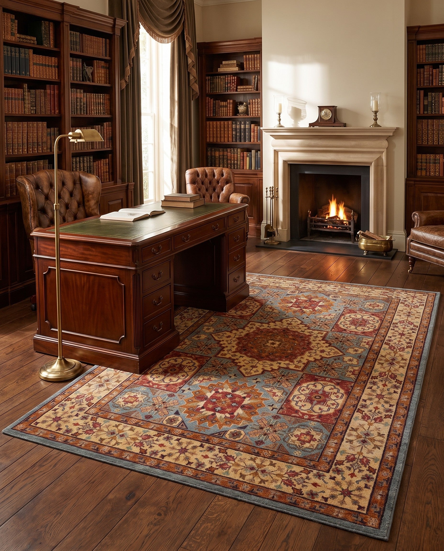 5' 5 x 7' 10 Hand Knotted Mamluk Ziegler Rug