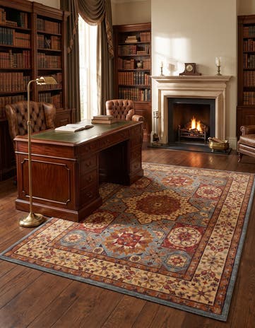 5' 5 x 7' 10 Hand Knotted Mamluk Ziegler Rug