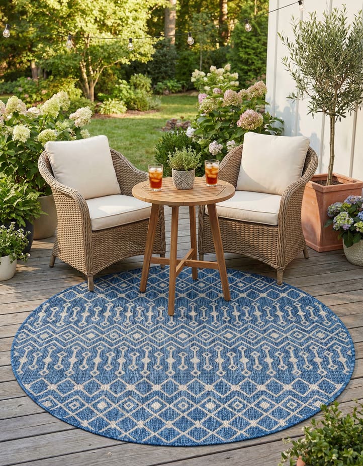5' 3 x 5' 3 Easy-Clean Lattice Indoor / Outdoo...