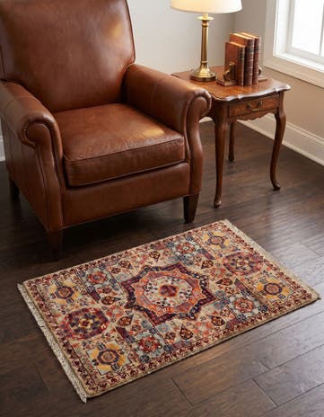 2' x 3' Hand Knotted Mamluk Ziegler Rug